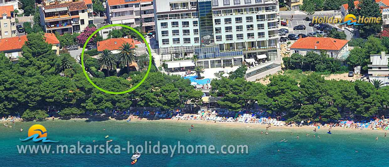 Ferienwohnung Kroatien - Makarska Ferienwohnungen am Strand für 8 Personen