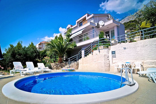 Ferienhaus mit pool in Makarska-Kroatien