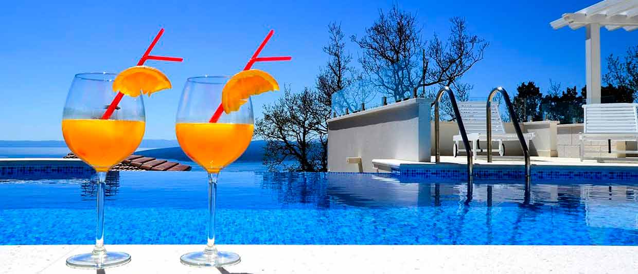 Ferienhäuser mit privatem Pool in Kroatien - Villa Ines Baska Voda